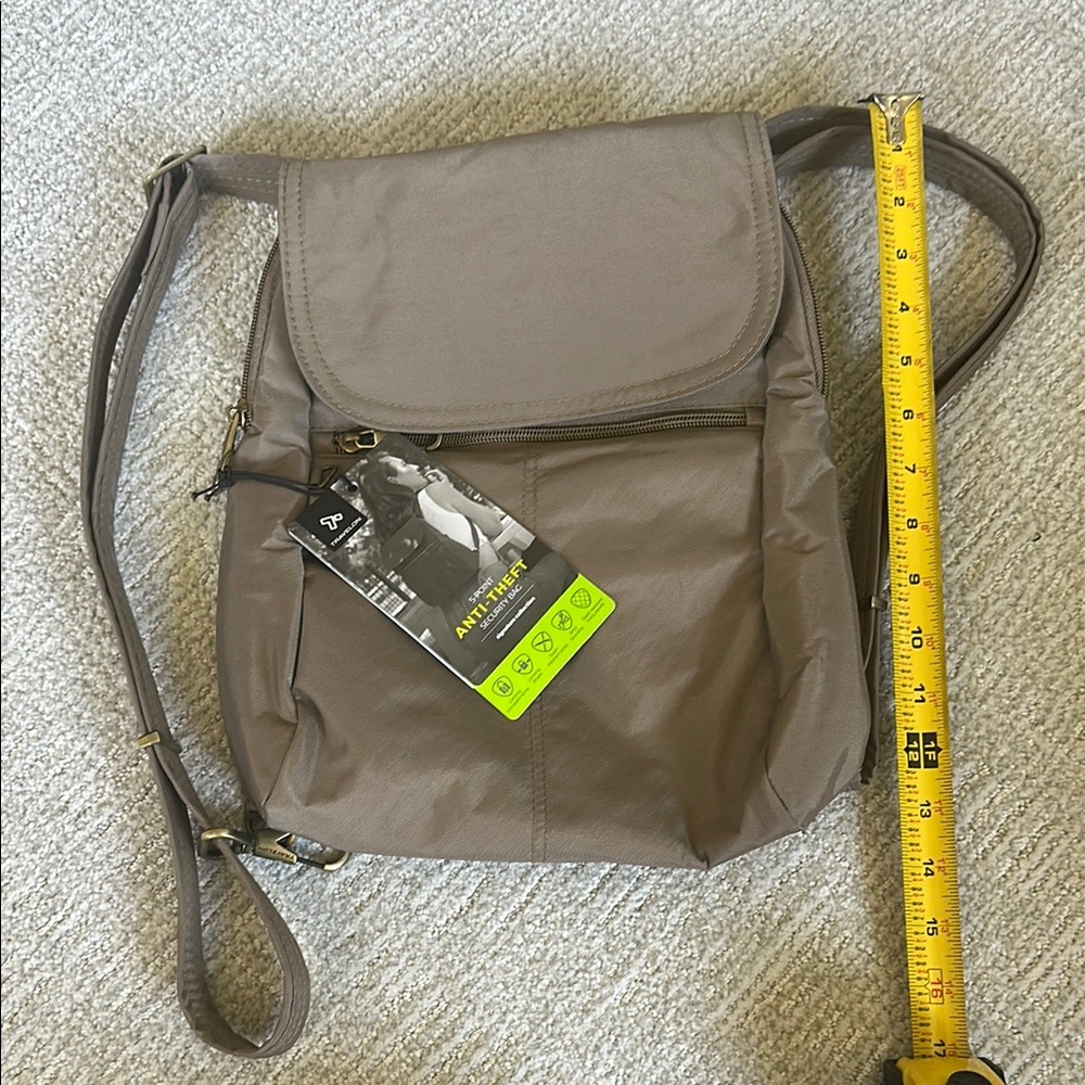 Arctix Brown Anti-Theft Messenger Bag w Adjustable Strap & Multiple Compartments